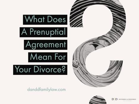 divorce prenuptial agreement mean does
