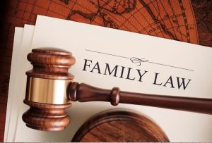 Gavel on a Family Law paper