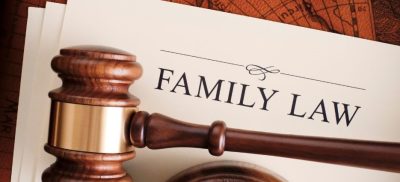 Gavel on a Family Law paper